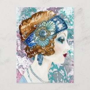 Tarjeta de Invitación Personalizable de Dama Flapp