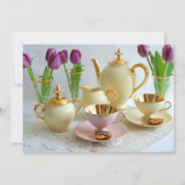 Tarjeta de invitación personalizada Coffee Morning