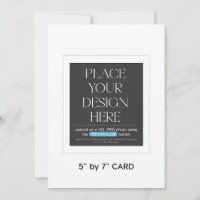 Tarjeta de invitación personalizada de 5 por 7 pul