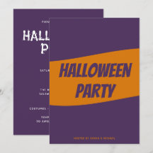 Tarjeta de invitación personalizada de Halloween