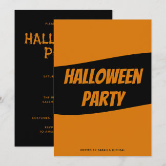 Tarjeta de invitación personalizada de Halloween