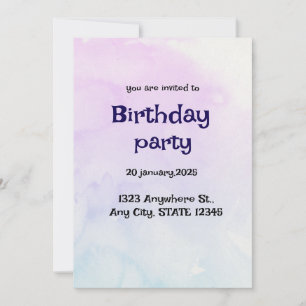 Tarjeta de Invitación Personalizada Elegante para