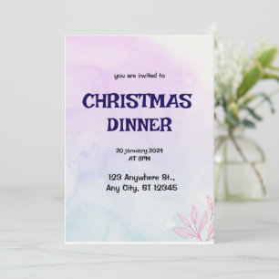 Tarjeta de Invitación Personalizada Elegante para
