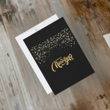 Tarjeta de invitación personalizada negra elegante