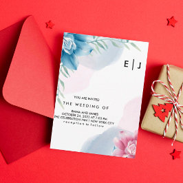 Tarjeta de invitación personalizada para Boda simp