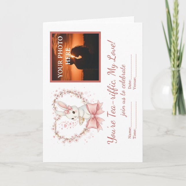 Tarjeta de Invitación Personalizada para el Día de (Anverso)