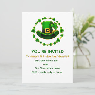 Tarjeta de invitación personalizada para el día de