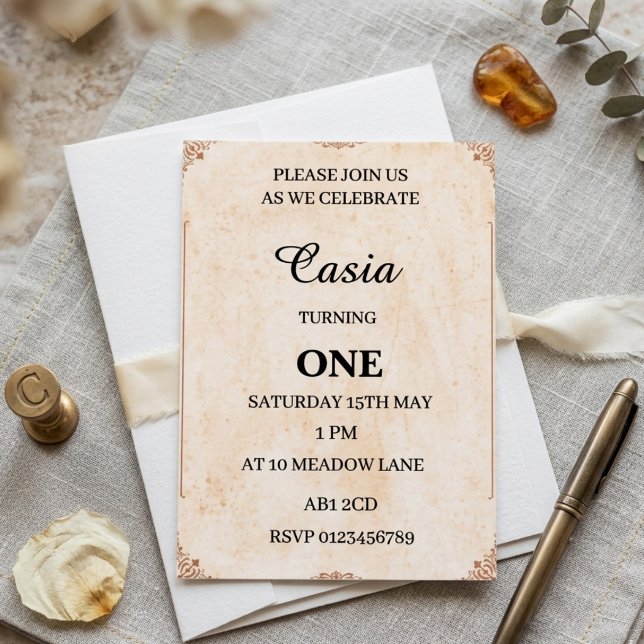 Tarjeta de invitación personalizada para fiesta de (Subido por el creador)