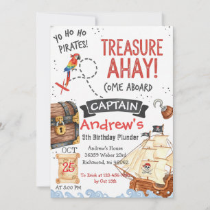 Tarjeta de invitación personalizada para fiesta de