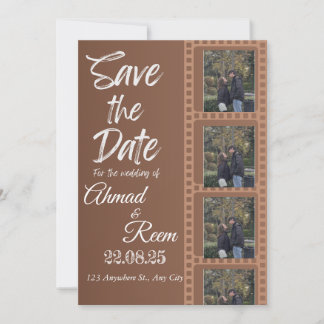 Tarjeta de invitación personalizada para matrimoni