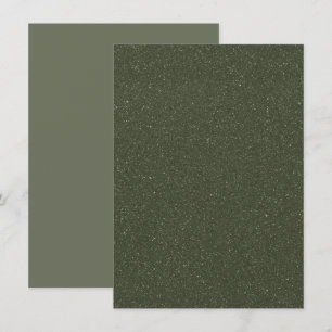 Tarjeta de Invitación Personalizada Verde Musgo