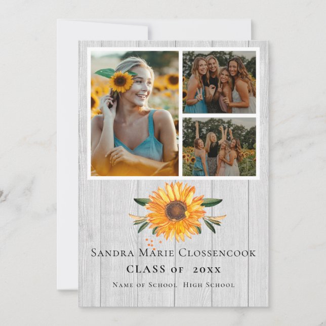 Tarjeta de Invitación plana (Anverso)