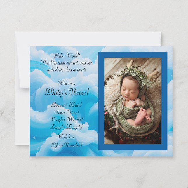 Tarjeta de Invitación plana (Anverso)