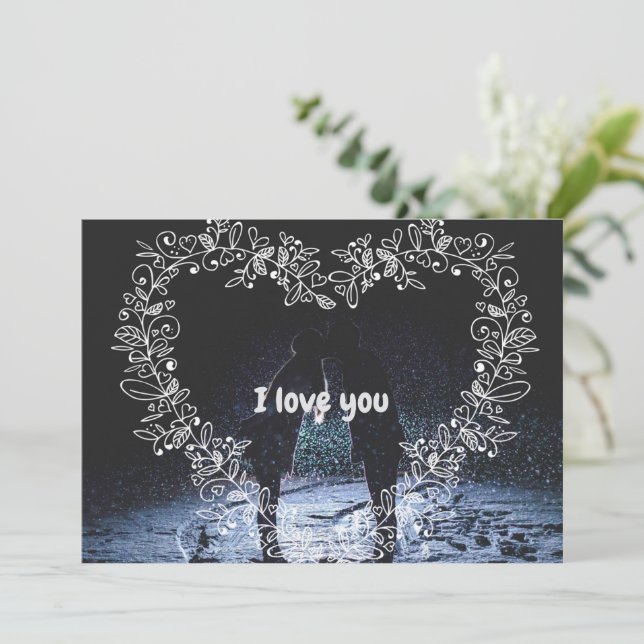 Tarjeta de Invitación plana (Anverso de pie)