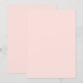 Tarjeta de invitación plana de color sólido Rosa s