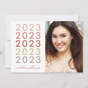 Tarjeta de Invitación plana de graduación fotográf