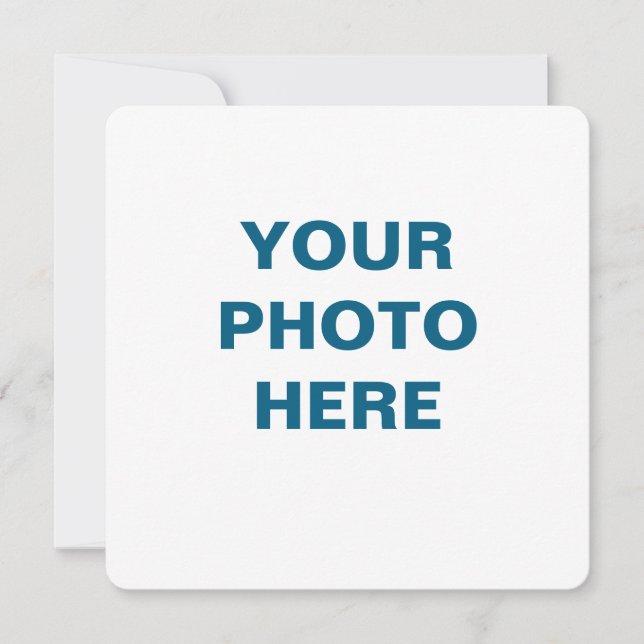 Tarjeta de Invitación plana de personalizable (Anverso)