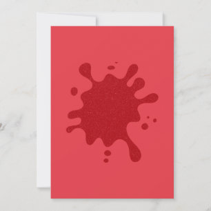 Tarjeta de Invitación plana de tomate rojo de pers