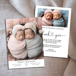 Tarjeta de Invitación plana doble bendecida por na