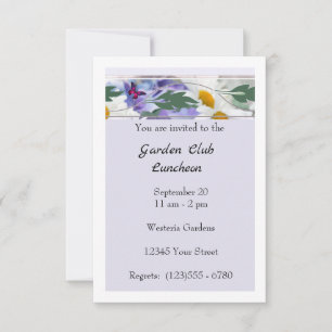 Tarjeta de Invitación plana Luncheon