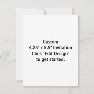 Tarjeta de invitación plana personalizada de 10,8