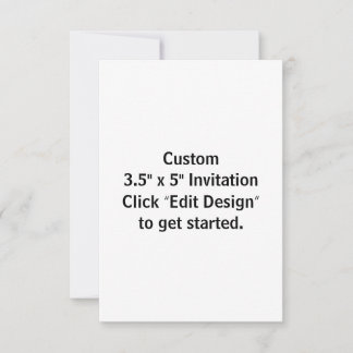 Tarjeta de invitación plana personalizada de 3,5"