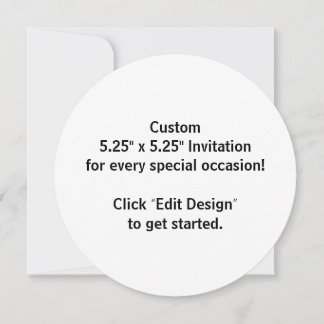 Tarjeta de invitación plana personalizada de 5,25"