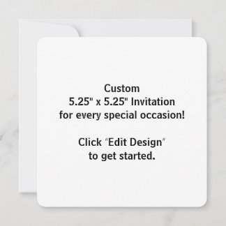 Tarjeta de invitación plana personalizada de 5,25"