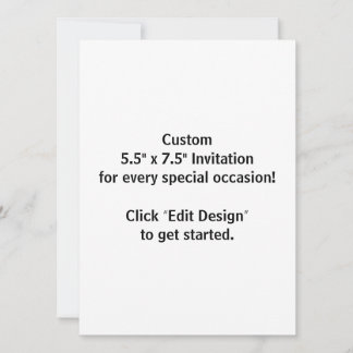 Tarjeta de invitación plana personalizada de 5.5"