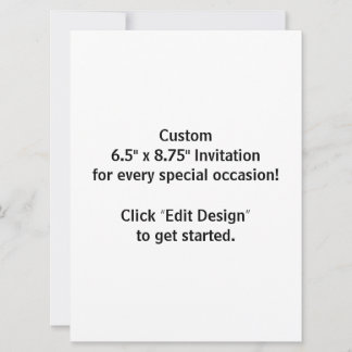 Tarjeta de invitación plana personalizada de 5.5"