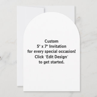 Tarjeta de invitación plana personalizada de 5" x