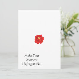 Tarjeta de Invitación plana personalizado