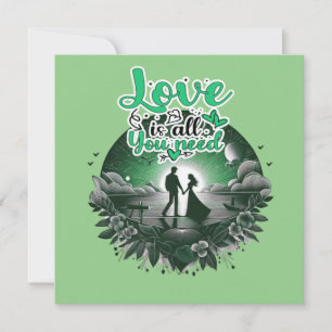 Tarjeta de invitación plegada de felicitaciones