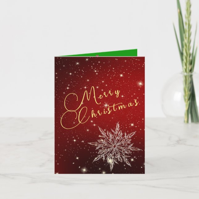 Tarjeta de Invitación plegada para navidades (Anverso)