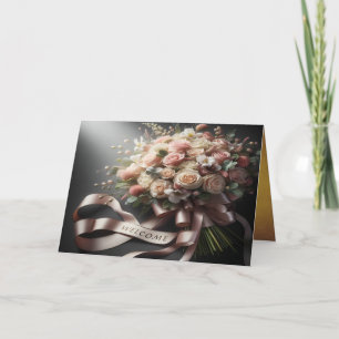 Tarjeta de invitación plegada Wellcom