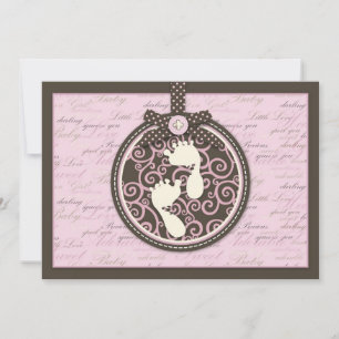 Tarjeta de invitación PNK para Teeny Toes