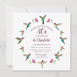 Tarjeta de invitación por cumpleaños