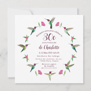 Tarjeta de invitación por cumpleaños