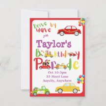 Tarjeta de invitación por cumpleaños