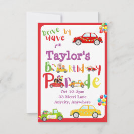 Tarjeta de invitación por cumpleaños