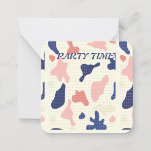 Tarjeta de invitación por tiempo de fiesta