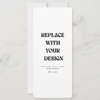 Tarjeta de invitación profesional de 4" x 9,25"