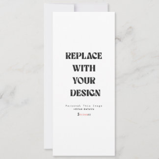 Tarjeta de invitación profesional de 4" x 9,25"