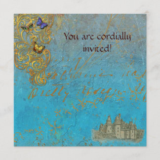 Tarjeta de invitación real al castillo de Storyboo