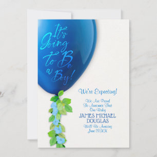 Tarjeta de Invitación recién nacido Boy