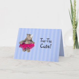 Tarjeta de invitación Rhino Blue Baby Shower