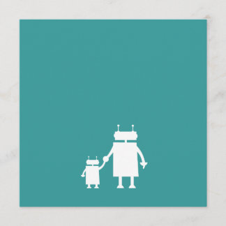 Tarjeta de Invitación Robot Pregnancy