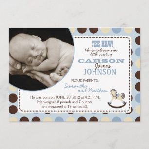 Tarjeta de Invitación Rockefeller Horse Boy