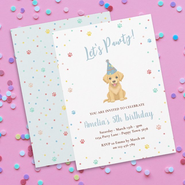 Tarjeta de invitación rosa para cumpleaños de cach (Subido por el creador)