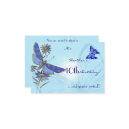 Tarjeta de invitación RSVP para cumpleaños de mari